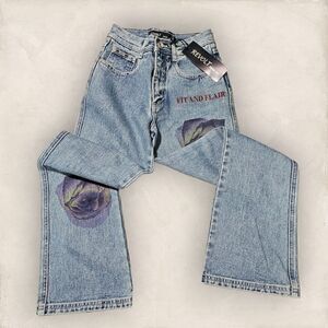 Girl's REVOLT JEANS Y2K Fit & Flare Jeans Size 10‎